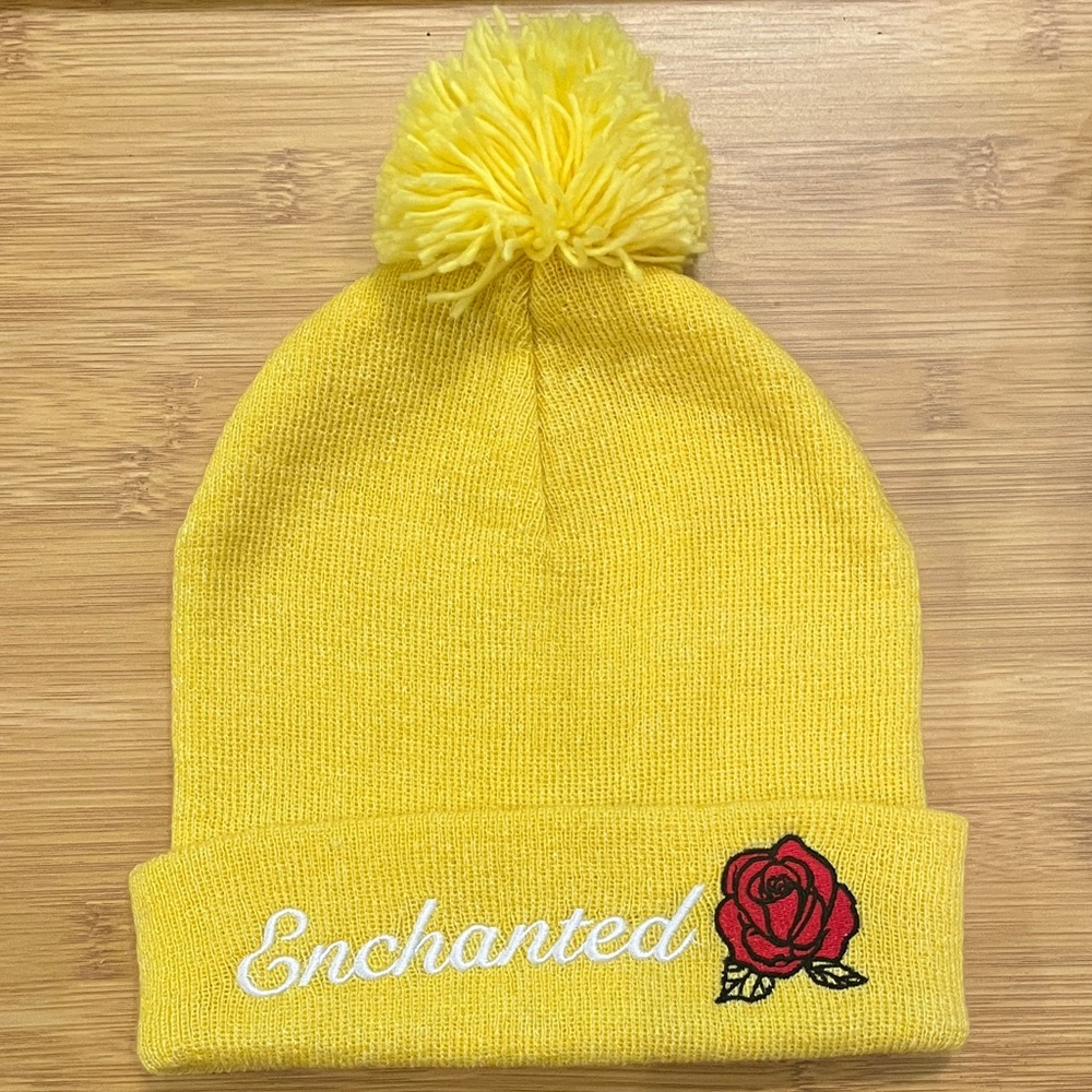 Disney Enchanted Embroidered Pom Beanie